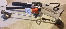 Stihl SH86C gas powered shredder vac/blower (hand held), Echo SRM-2400 gas-powered line trimmer
