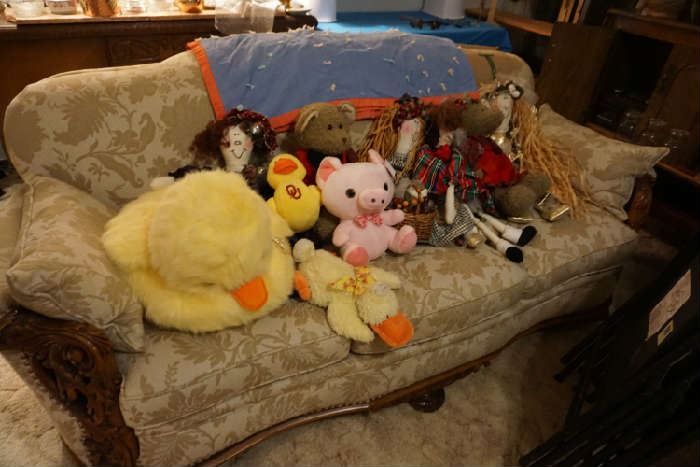 stuffed animals and dolls