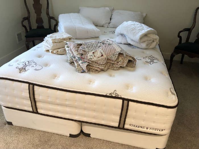Like new condition Queen mattress (Sterns and foster top of the line). Spare bedroom never used!