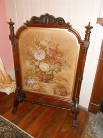 Needlepoint Fire Screen