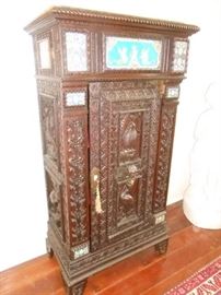19th Century Cabinet, Carved by John Lord Hayes of Cambridge, MA