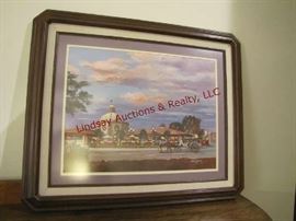 Plaza print by Ernst Ulmer -NOT signed & numbered