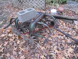 Pull type rotary hoe/aerator 43x48