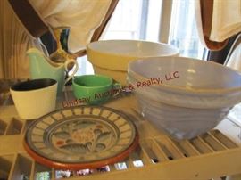 7 pcs mixed pottery ( 1 pc is Haeger)