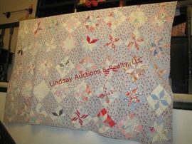 Machined quilt 72x57 (some stains & wear)