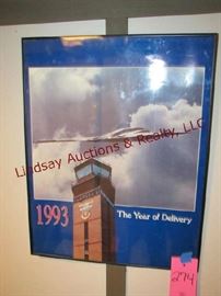 1993 Whiteman AFB Missouri The Year of Delivery 
framed poster 22.5x28