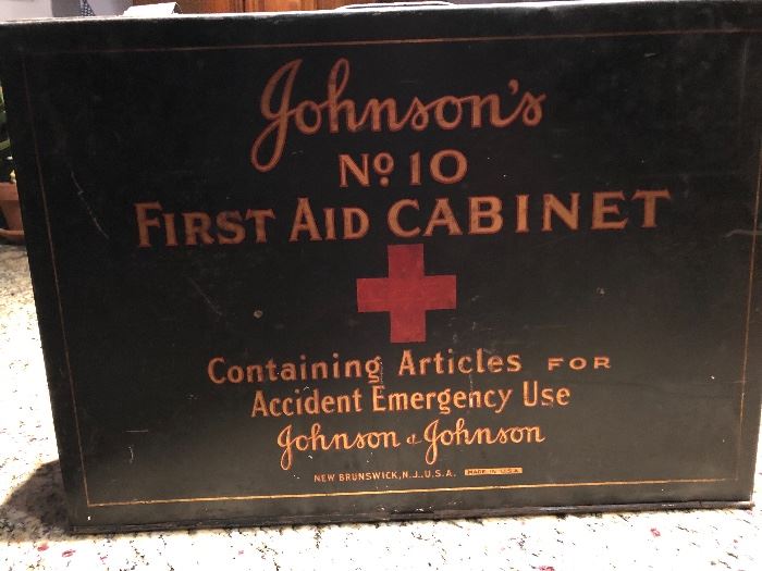 Vintage Johnson's First Aid Cabinet