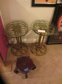 WE HAVE 3 OF THESE COOL MOVIE REEL TABLES