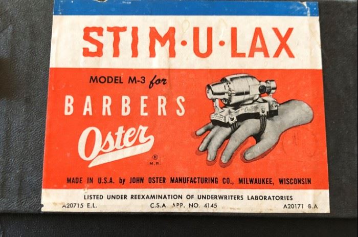 Stim-U-Lax Barbers Oster
