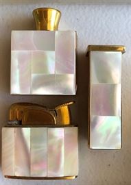 Vintage Miniature Lighter, Perfume, Lipstick