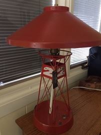 Vintage nautical buoy table lamp