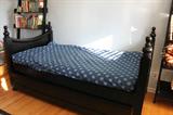 Pottery Barn black trundle bed