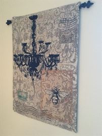 Chandelier wall tapestry
