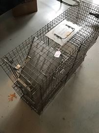 There are TWO large traps; squirrel, opossum, etc. Just $10 each! 