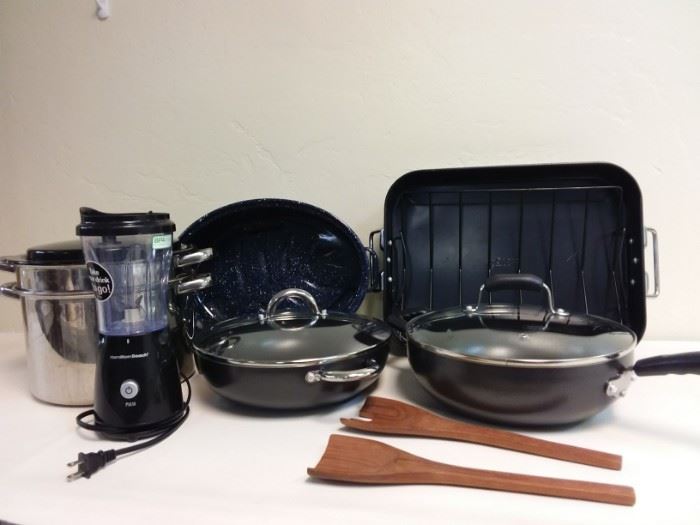EB401G Philippe Richard Aluminum Lidded Pan, Invitations Covered Chefs Pan, Cook at Home Roasting Pan, and More
