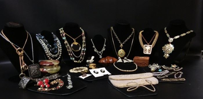 EB403G Costume Jewelry Ensemble, Jewelry Boxes, and More