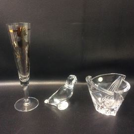 EB808G Ritzenhoff, Baccarat, and Rosenthal Crystal Collectibles