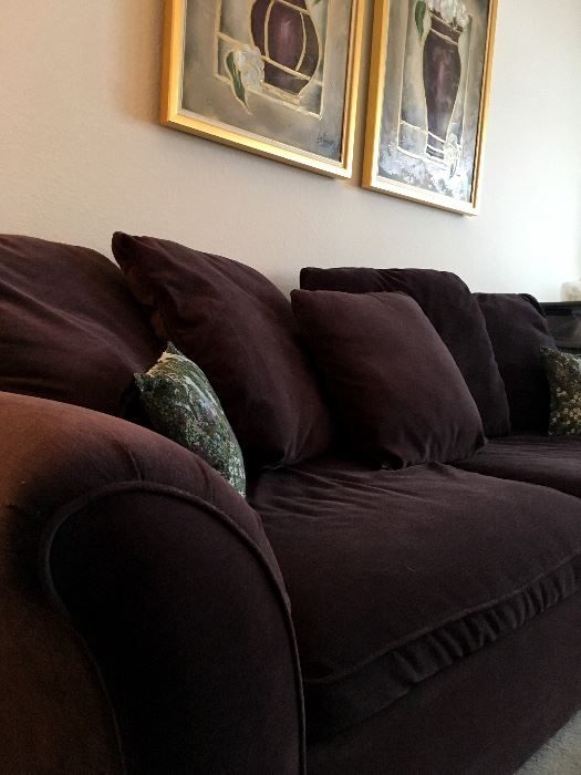 A Deep Plum Colored Sofa...