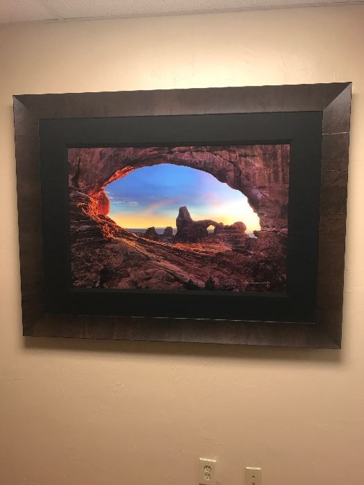 Stone Temple by photographer Peter Lik of Australia. Numbered 912/950. Measures at 38x25 excluding the frame.