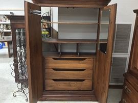 Armoire Opened - shelves and drawers