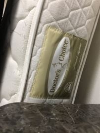 Denver mattress “doctor’s choice” king mattress and double box springs