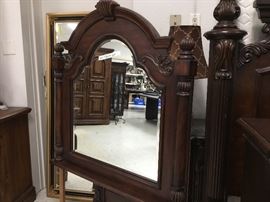 This is the mirror to the dresser for this bedroom suite