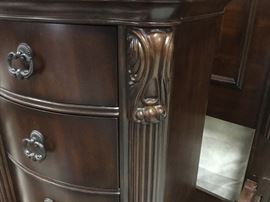 Detail on bedroom pieces