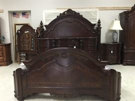 Picture of bed with headboard & footboard
