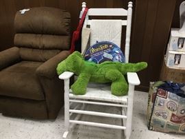 White painted rocker