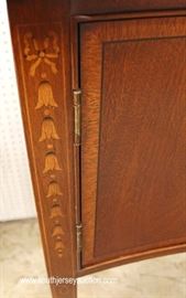 BEAUTIFUL Mahogany Banded and Inlaid 2 Door 2 Drawer Brandy Board with Brass Gallery and Bell Flower Inlay by “Ethan Allen Furniture”
Located Inside – Auction Estimate $700-$1200