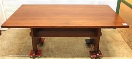 AWESOME BEAUTIFUL 10 Piece Mission Oak Dining Room Set with
2 Matching Corner Cabinets with Arts and Craft Style Leaded Doors and Inlaid Buffet,
Table and 6 Arts and Craft Style Inlaid Chairs Table has 2 Leaves and
Custom Table Pads in LIKE NEW CONDITION by “Stickley Furniture”
May be Offered Separate
Located Inside – Auction Estimate $8000-$15000