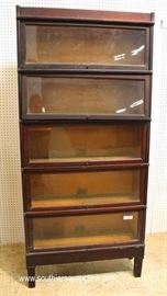 ANTIQUE Mahogany 5 Stack Barrister Bookcase by “Globe Wernicke”
Located Inside – Auction Estimate $400-$800