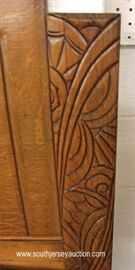 VINTAGE 4 Piece Art Nouveau Style Oak Marble Top Bedroom Set with Full Size Bed
Located Inside – Auction Estimate $300-$600