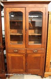 ANTIQUE Mahogany 4 Door 2 Drawer Flat Wall Cupboard
Located Inside – Auction Estimate $200-$400
