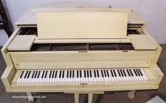 Mid Century Baby Grand Piano with Bench in original factory paint by “Stieff”
Located Inside – Auction Estimate $300-$600