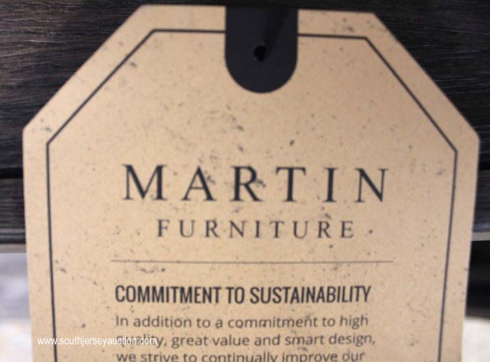 Contemporary Gray Distressed Library Style Open Face Bookcase with original tags by “Martin Furniture”
Located Inside – Auction Estimate $300-$600