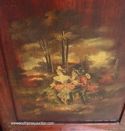 ANTIQUE Mahogany Vernis Martin Paint Decorated Style Music Cabinet
Located Inside – Auction Estimate $200-$400