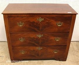 ANTIQUE Burl Mahogany 3 Drawer Chest
Located Inside – Auction Estimate $200-$400