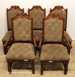 NICE Contemporary 12 Piece Carved Burl and Banded Mahogany Dining Room Set Table with 10 Chairs –
Table has 1 Leaf
Located Inside – Auction Estimate $600-$1200