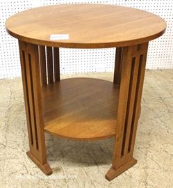 Mission Oak Round Side Table by “Stickley Furniture”
Located Inside – Auction Estimate $300-$600