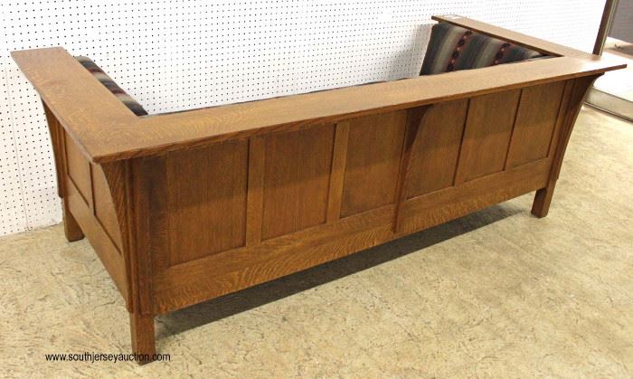 Mission Oak Even Arm Upholstered Sofa with Panel Sides and Back
Located Inside – Auction Estimate $1000-$3000