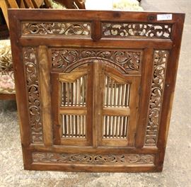 SOLID Mahogany Highly Carved Decorator Mirror with Doors
Located Inside – Auction Estimate $100-$200