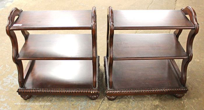 PAIR of 3 Tier SOLID Mahogany Dumb Waiters
Located Inside – Auction Estimate $200-$400