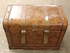 Contemporary Leather Wrap Strapped Decorator Trunk
Located Inside – Auction Estimate $50-$100