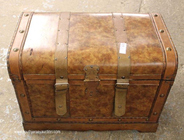 Contemporary Leather Wrap Strapped Decorator Trunk
Located Inside – Auction Estimate $50-$100