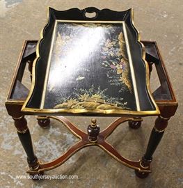 Paint Decorated Serving Table in the Manner of Maitland Smith
Located Inside – Auction Estimate $100-$200