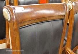 Contemporary 7 Piece Burl Mahogany and Banded Dining Room Table with 6 Chairs and 2 Leaves
Located Inside – Auction Estimate $400-$800