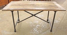 Industrial Style Natural Finish Plank Top Pipe Leg Breakfast Table
Located Inside – Auction Estimate $100-$300