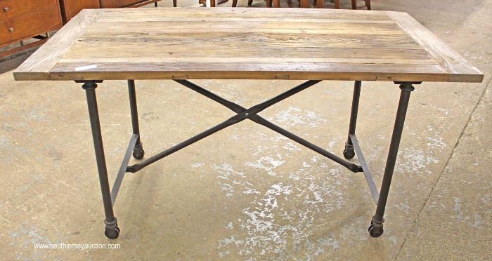 Industrial Style Natural Finish Plank Top Pipe Leg Breakfast Table
Located Inside – Auction Estimate $100-$300