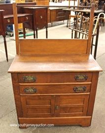 ANTIQUE Oak Washstand with Towel Bar
Located Inside – Auction Estimate $100-$200